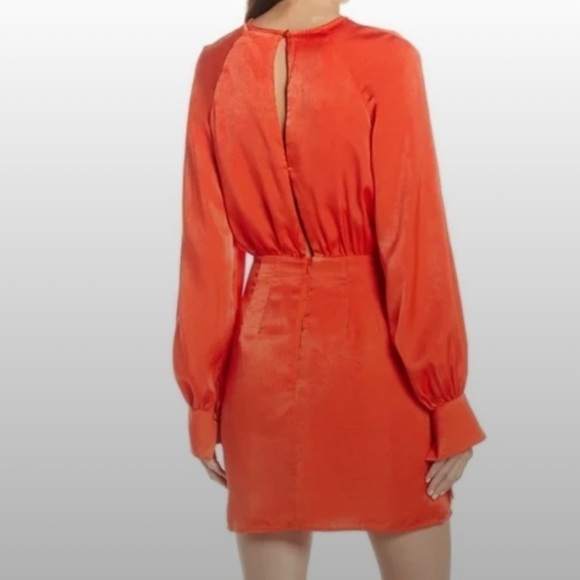 FINDERS Keepers Nightlife Satin Wrap Dress - Picture 3 of 13